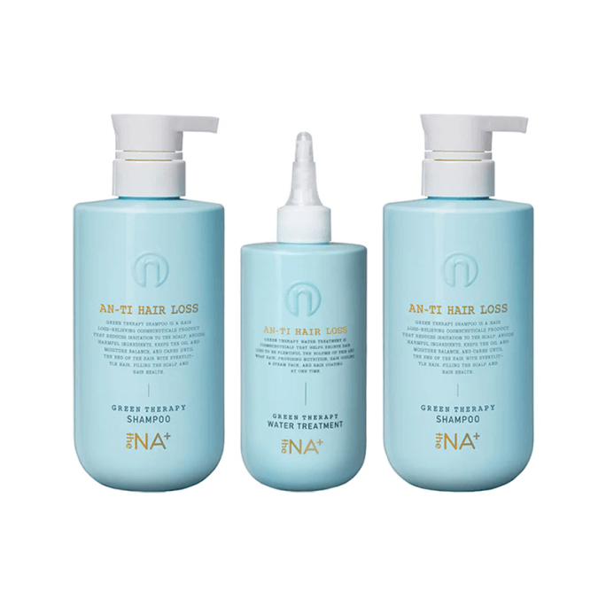  韓國 The NA+ + + + 綠色護理洗護套裝 500ml*2 清潔頭皮 保濕保濕 防脫髮