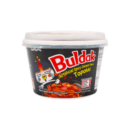 Buldak Hot Chicken Flavor Topokki - Spicy Fried Rice Cakes, Big Bowl, 6.52oz【Trending on TikTok】