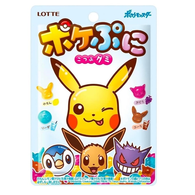 【日本からの直送】韓国ロッテ 4つの味のフルーツグミ 80g 1袋
