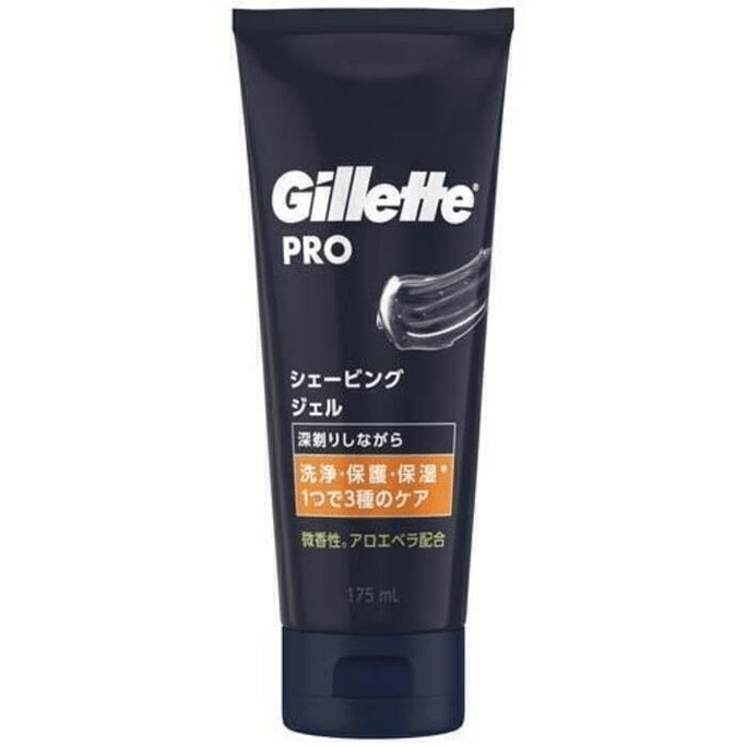 【日本直送】P&G ジレット グリエット シェーブジェル 175ml シェービングクリーム 髭を柔らかくし、剃りやすく洗浄する2in1