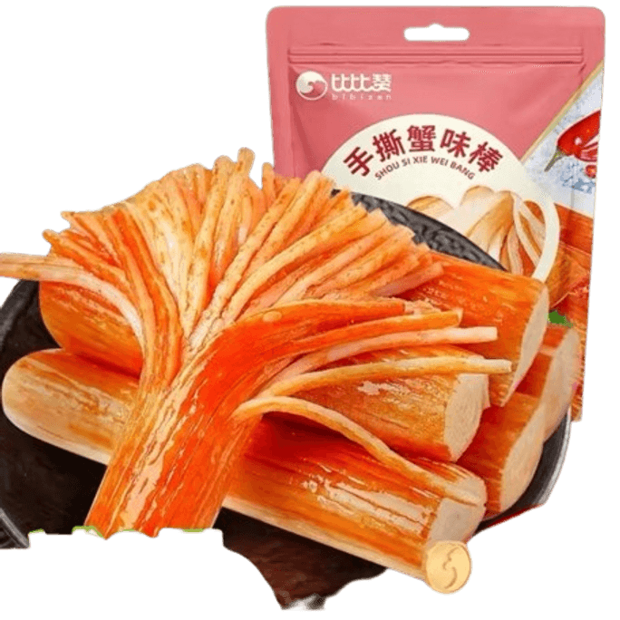 Hand Torn Crab Stick Instant Crab Sticks Office Cravings Spicy Flavor 1 Bag