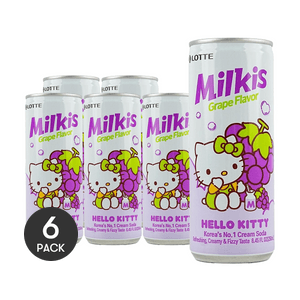 밀키스 포도 소다 - 탄산 포도맛 음료, 255ml *6개입【6개입】【포장은 다를 수 있습니다】