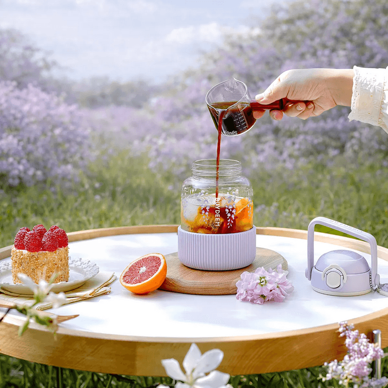 BUYDEEM北鼎 吸管吨吨杯子 便携水杯 800ml 紫藤花 DG78  7