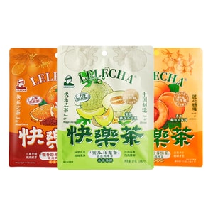 【中国直邮】 乐乐茶 新品组合装 茶包冷热泡茶袋泡茶伴手礼  蜜瓜乌龙+甜杏云雾绿茶+橙香路易波士茶 三袋装(21g*3)