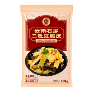 雲南 PARAMOUNT FOOD 石屏三色豆腐皮 500g 【手工製作 非轉基因】