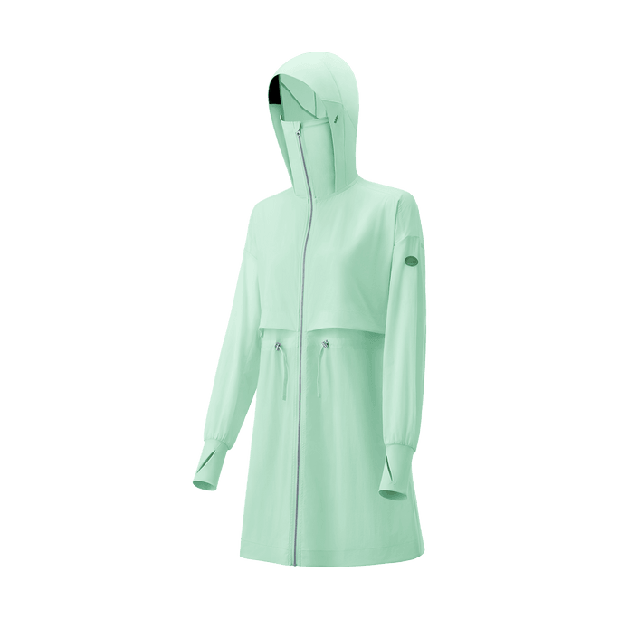  Women's Light Medium-Long Sun Protection Clothing Ts40424-Cloud Green-165/88a (L)