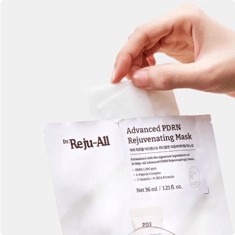 【한국 직배송】 한국 Dr.Reju-All 연어 PDRN 마스크 팩 리프팅 탄력 보습 주름 개선 개선 36ml*4매 3