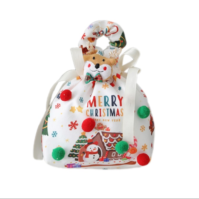 Christmas Eve Gift Wrapping Bag Hand-Held Candy Bag Gift Bag - 1 Pc