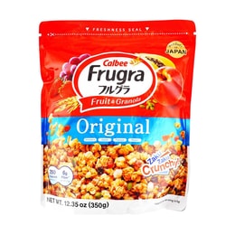 Frugra Fruit & Granola - Crunchy Cereal with Dried Fruit & Seeds, Big Bag, 350g