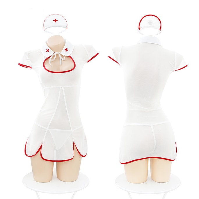 Sexy Underwear Nurse Suit White One Size