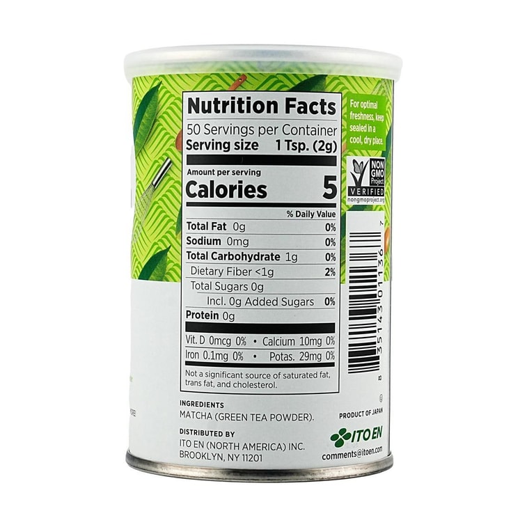 日本ITO EN伊藤园 日式烹饪级抹茶粉 绿茶粉 罐装 100g【0添加】【烘焙料理甜品拿铁冲饮用】 6
