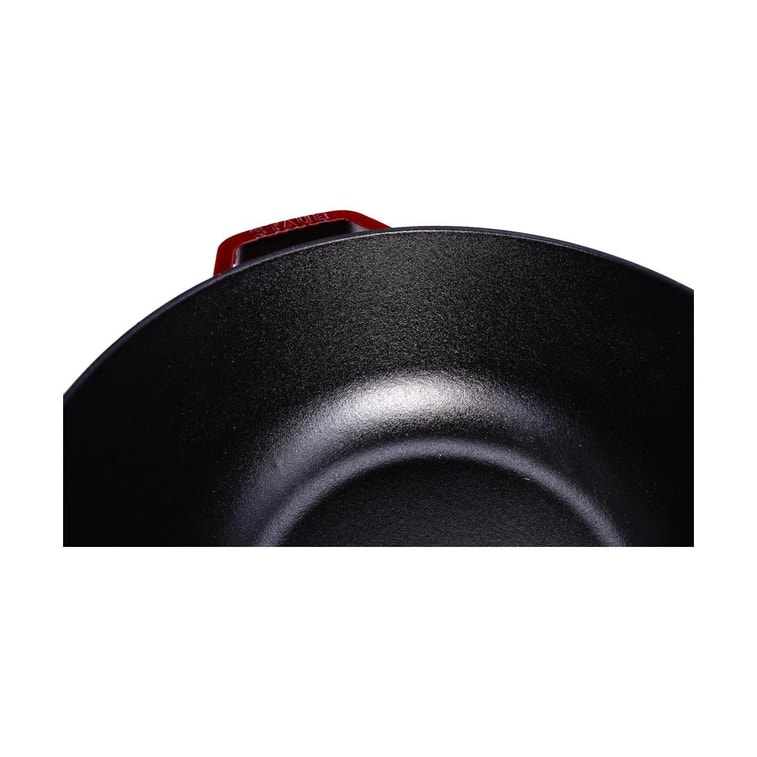 法国STAUB珐宝  马形锅盖黄铜旋钮 经典法式炖锅 樱桃红配黄铜旋钮 5QT 8