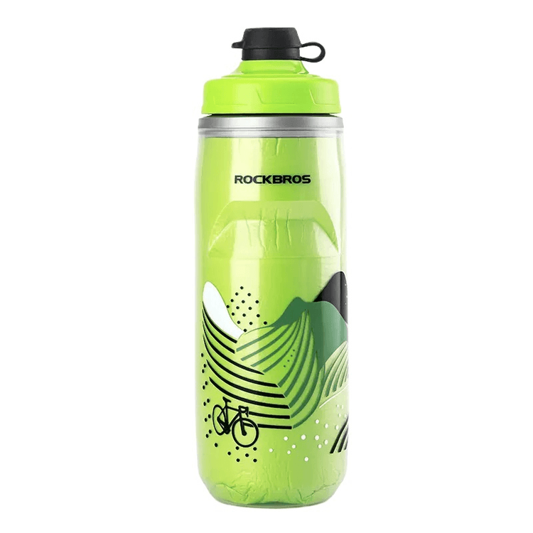 中国直送】ロックブラザーズ 自転車ウォーターボトル グリーン 620ml*1