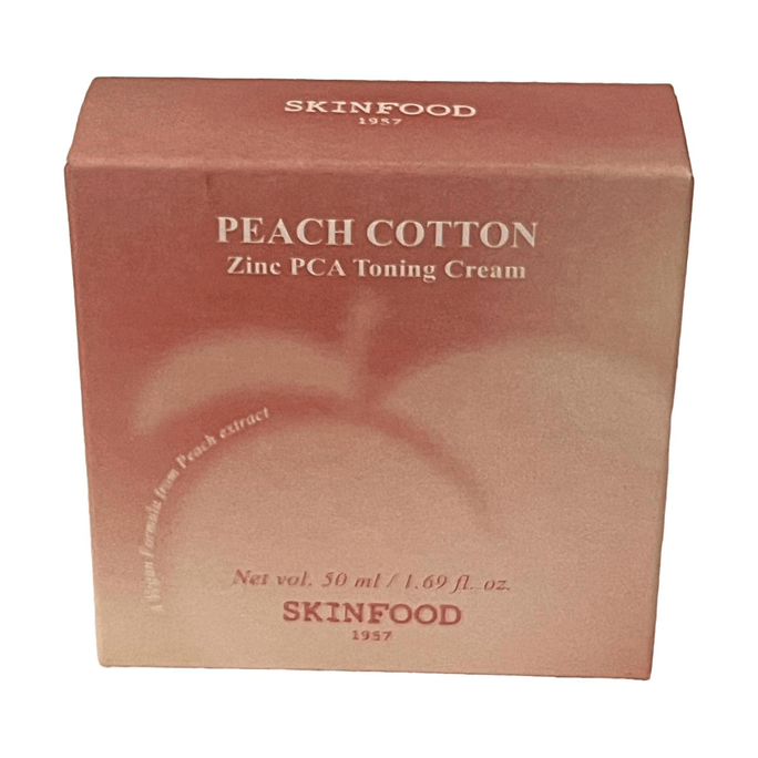 Peach Cotton Zinc PCA Toning Cream 1.69 fl. oz. Sebum Control Matte Finish