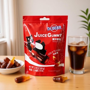 Dr.Bear Cola Flavor Juice Gummy, 2.11 oz