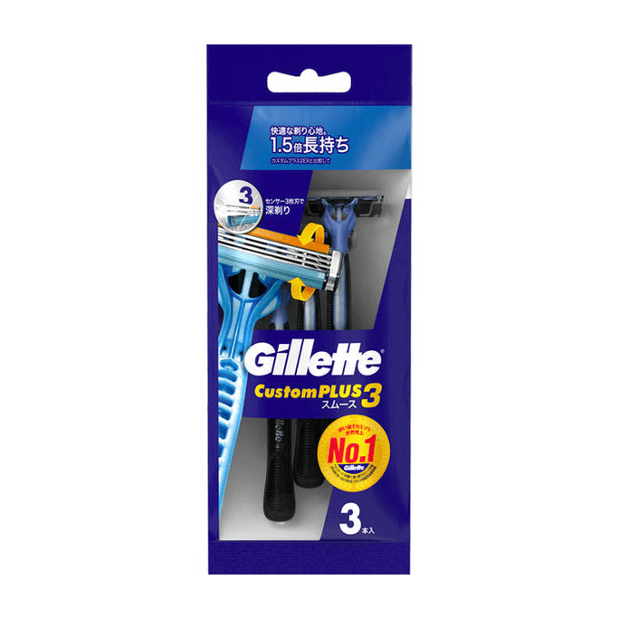 [일본 직배송] 질레트 스무스 남성용 면도기 3개입 (일본)