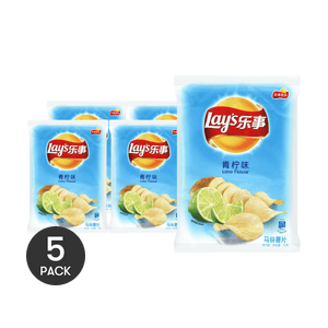 Potato Chips  Lime Flavor 70g *5【5 Packs】
