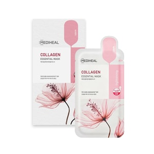 MEDIHEAL 韓国製 弾力のある引き締め保湿コラーゲンマスク、10 枚/箱。