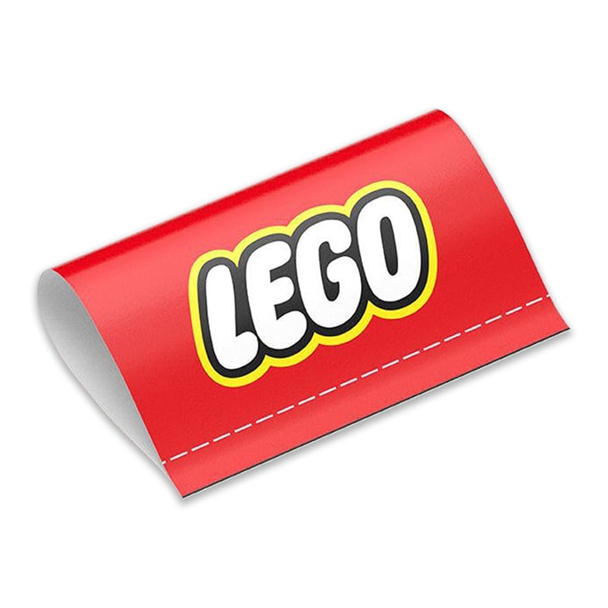Lego Wash Car Door Logo Sticker/Creative/Decorative Sticker/Toy/Refit-Red 1Pc