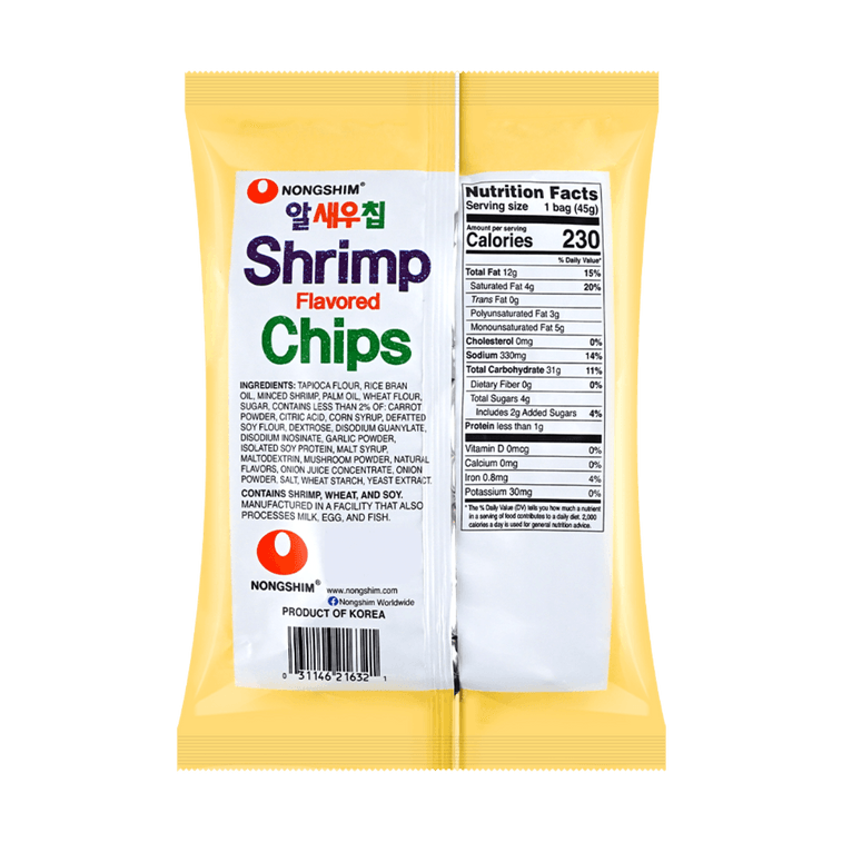 Shrimp Flavored Chips, 1.58 oz *5【5 Packs】 6