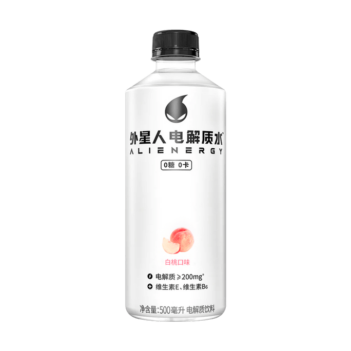 Alienergy Electrolyte Water, Peach Flavor, Sugar-Free & Calorie-Free, 16.9 fl oz