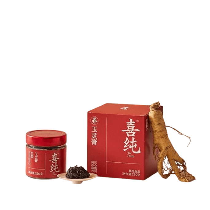 Radix Panax Ginseng Jade Spirit Paste Double Complement Steamed Cinnamon Dumplings Qi and Blood Yulin 220g/jar