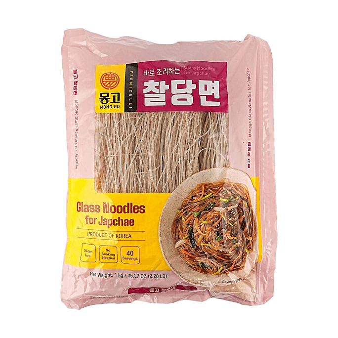 Glass Noodles for Japchae 35.27oz*10 packs 【No Soaking Needed】【Perfectly Chewy】【Gluten Free】