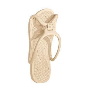 New Travel Essential Foldable Lightweight Anti Slip Folding Slippers Beige 37-38 Yards