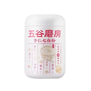 【中国直邮】 五谷磨房 杏仁七白粉 美白银耳百合杏仁粉代餐冲调谷物粉营养早餐 546g