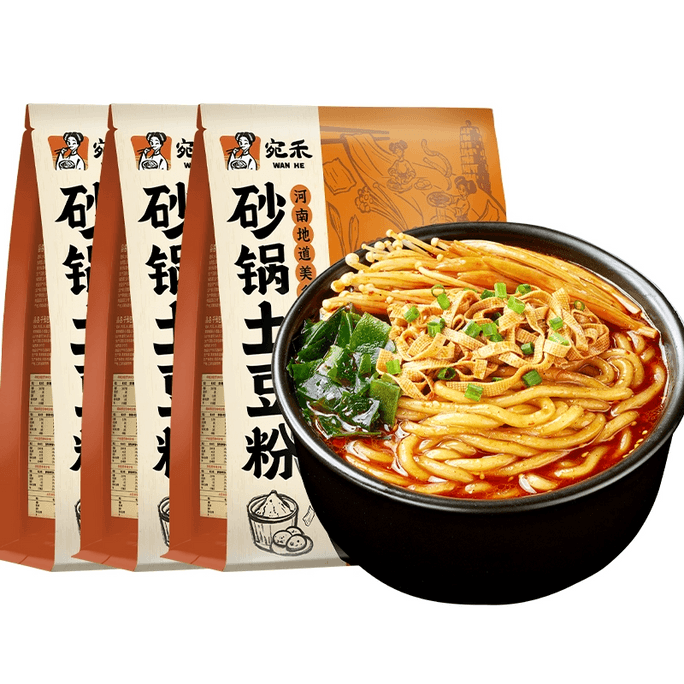 【중국 직송】 완허 캐서롤 감자가루 인스턴트 스낵 320g*1 봉지