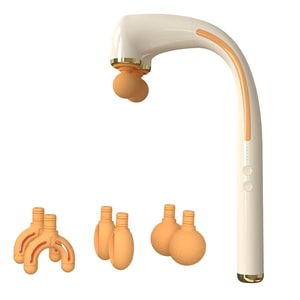 Fascia Gun Dual Massage Head Yellow 1Piece