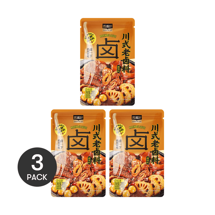 Master Sauce Good Rich Sichuan Braised Seasoning 7.34 oz *3【3 Packs】【Yami Exclusive】