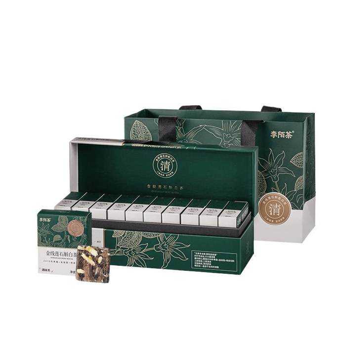 Li Mo Tea, Golden Lotus, Dendrobium, Fuding White Tea 90g * 1 Box