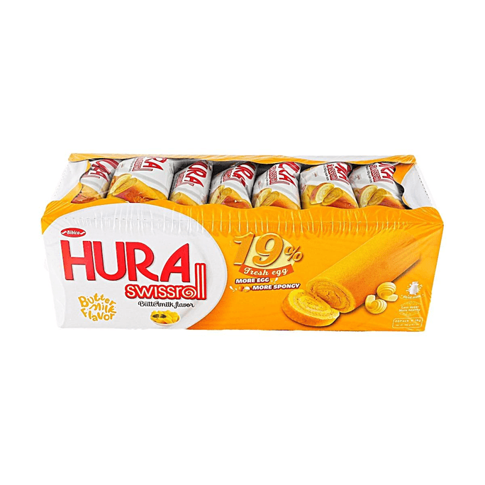 Hura Swissroll  Cake, Buttermilk Flavor,20 Pieces 12.69 oz