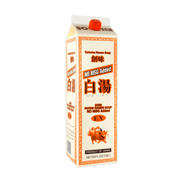 日本SOMI创味 日式豚骨风味拉面汤底 白汤猪骨浓汤 无味精添加 1.8L