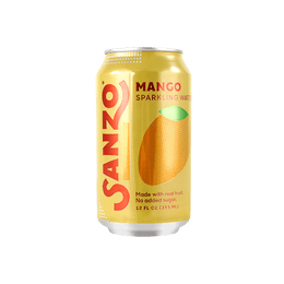 【有機超市爆款】美國SANZO 芒果味氣泡水 355ml