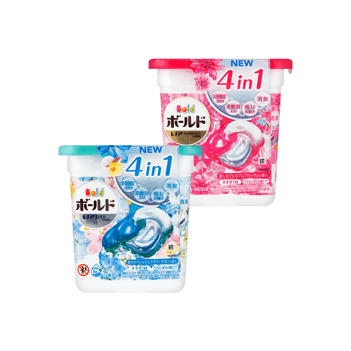 【Value Pack】PG Japan Laundry Wash Detergent 4D Gel Ball Fresh Premium Clean Scent  12tablets+1212tablet