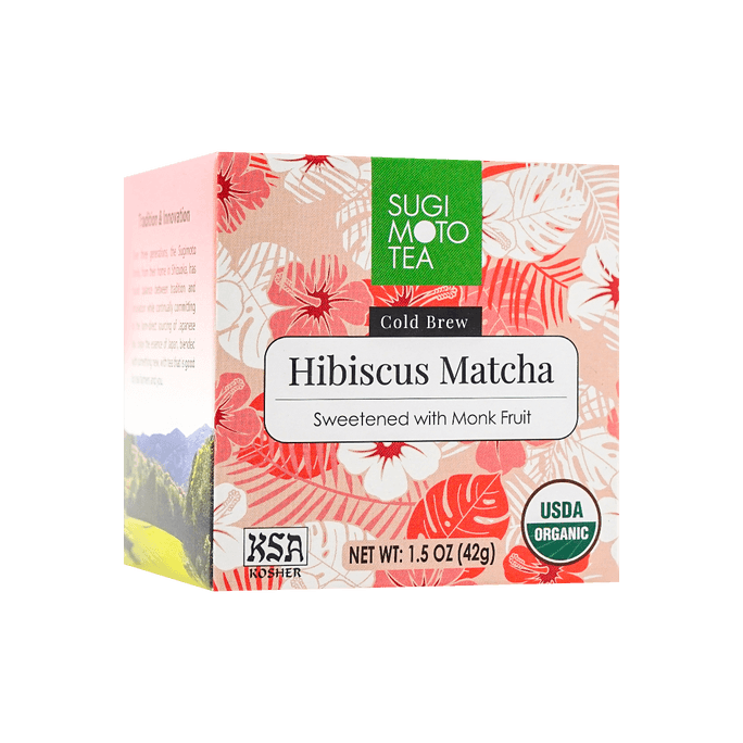 Organic Matcha Blends - Hibiscus Matcha 42g