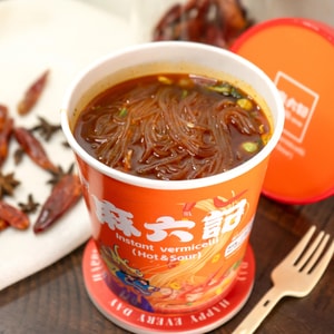 麻六记 酸辣粉冲泡速食干粉 海外版 165g【速食天花板】