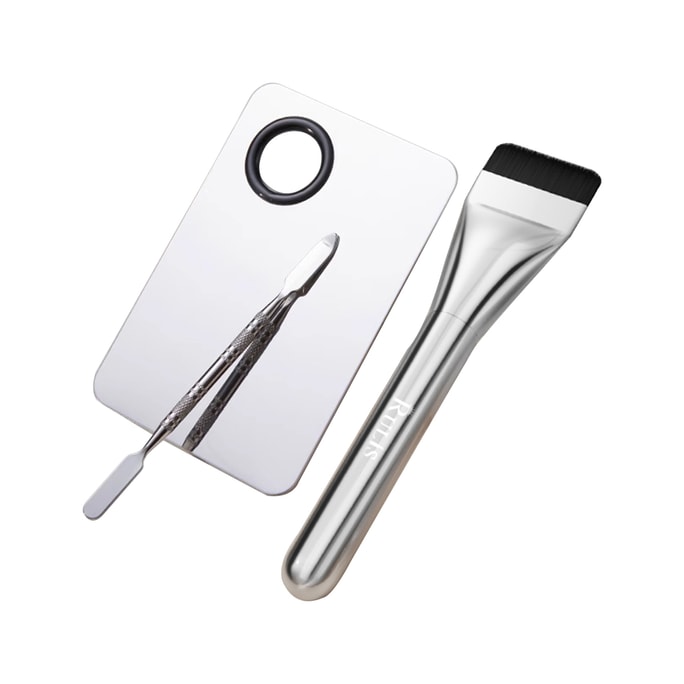 Single-ended foundation brush + Medium-sized palette