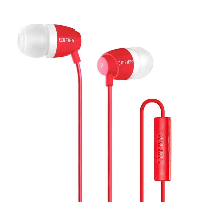 Edifier P210 In-ear Computer Headset with Mic for Mobile Headset - Red