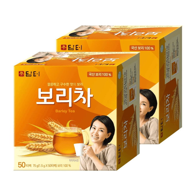 Korean Tea Barley Tea 1.5g x 50 x 2 Boxes