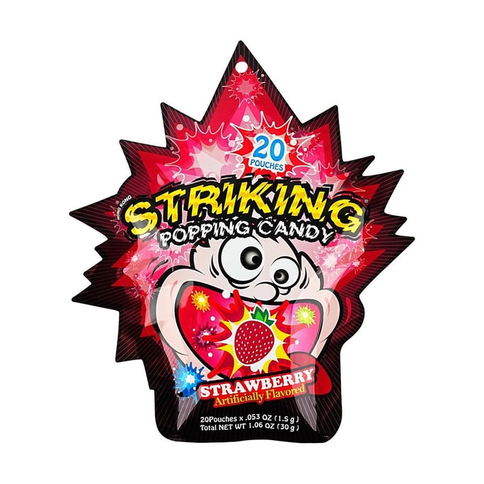 STRIKING Popping Candy Strawberry 1.06 oz