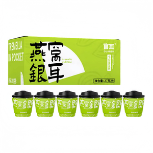 Guan'er Bird's Nest and White Fungus Soup, No Cane Sugar, Ready-to-Eat, Instant, 27g*6 Cups