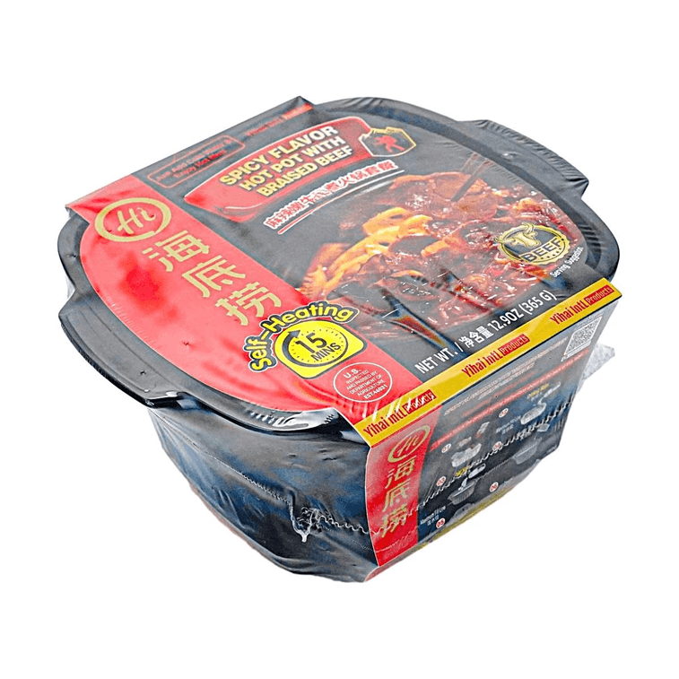 Spicy Flavor Hot Pot with Braised Beef, 12.87 oz【Sichuan Beef Flavor】【Self-Heating】【Easy-to-Eat】 11