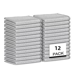 RHFJAKA 美国直邮 12片装钢丝绒洗碗布,不刮伤表面,尺寸12 x 12英寸,适用于干湿两用,神奇金属清洁布,适用于厨房,可重复使用的钢丝清洁布,用于清洁锅碗瓢盆,易于冲洗