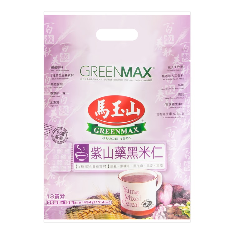 GREENMAX Chinese Yam Cereal 13pcs - Yami.com