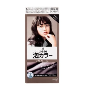 日本 KAO 花王 泡沫染髮膏 柔和灰米色 108ml