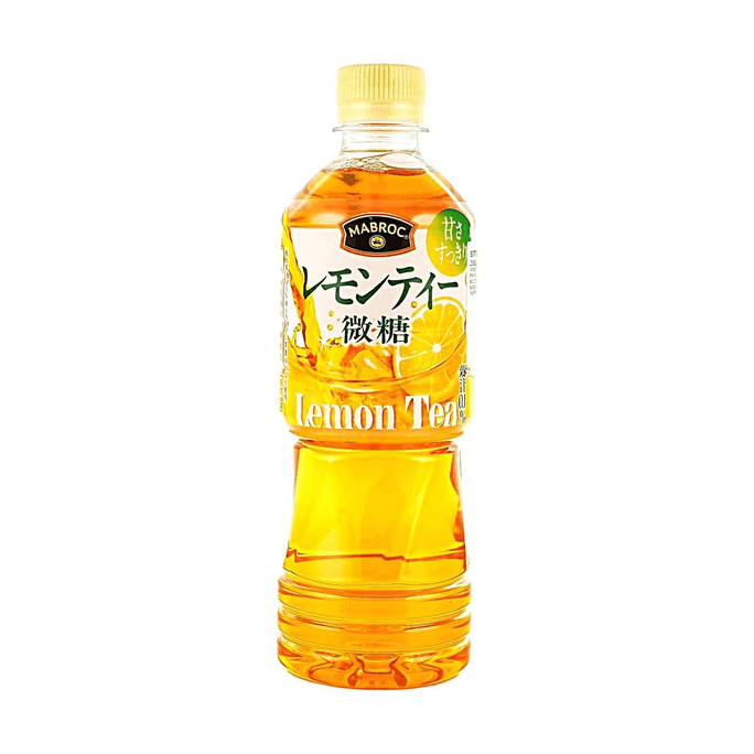 日本POKKA SAPPORO MABROC 柠檬红茶饮料 微糖直饮版 500ml【日本便利店爆款 真实清爽柠檬果香 低卡轻盈畅饮】
