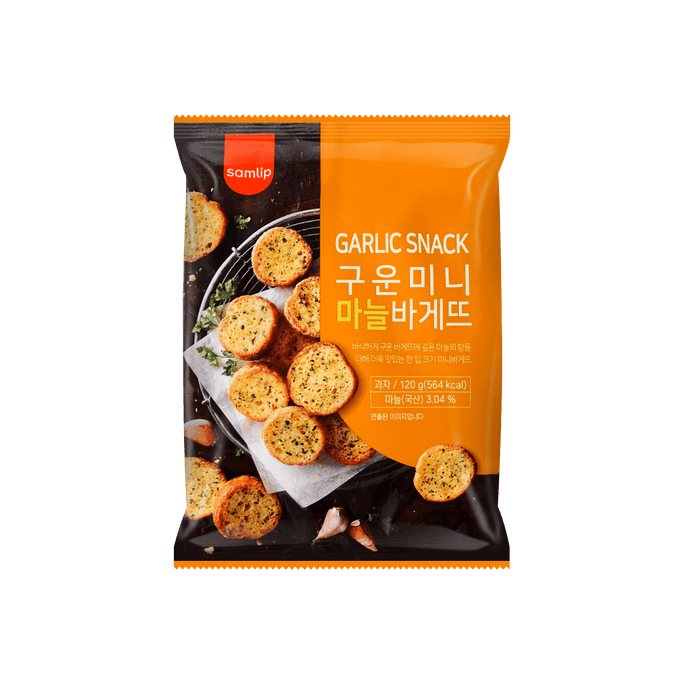 Toasted Garlic Baked Baguette - Crunchy Snack, 4.23oz